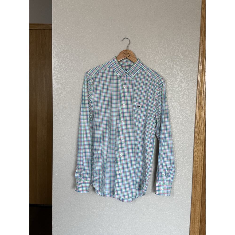 Vineyard Vines Men’s Classic Fit Tucker Shirt Medium Cotton Plaid Colorful